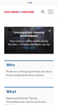 Mobile Screenshot of exploringmedicine.net